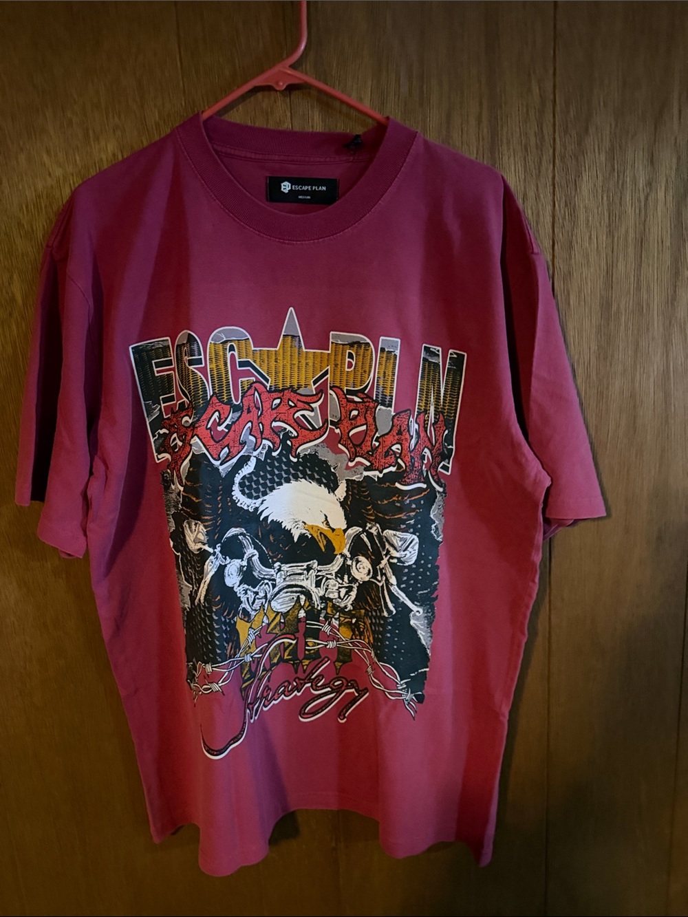 Escape Plan Men’s Graphic Tee - Burgundy